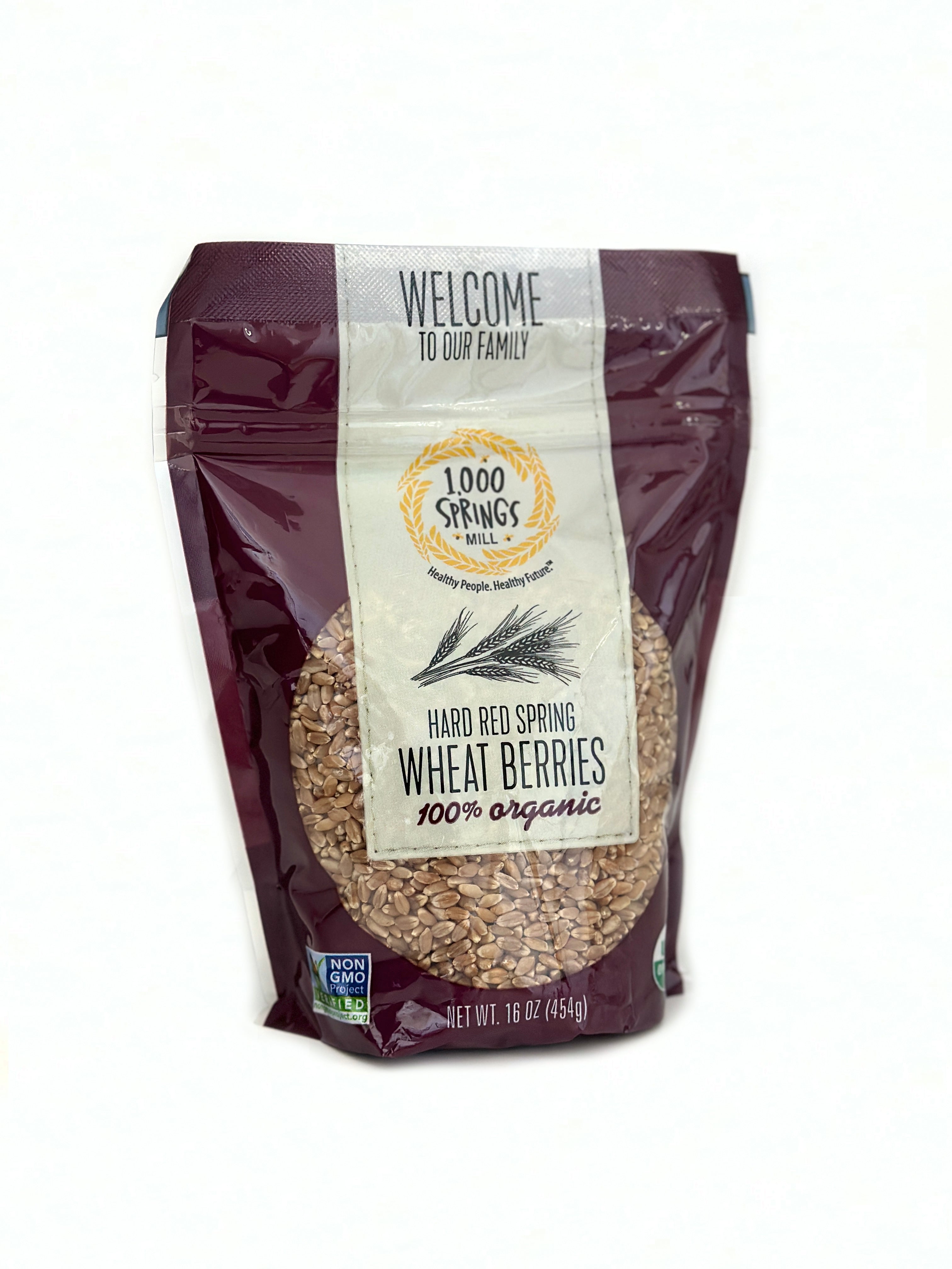Mega Bucket Organic Hard Red Wheat Berries 10LB (4535g) — Health